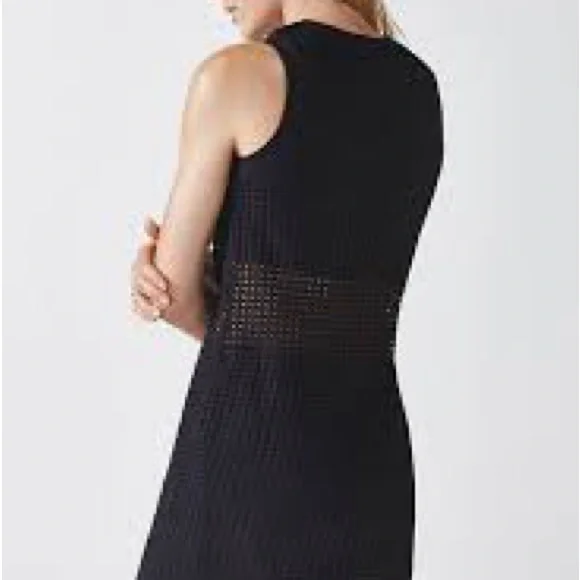 Fabletics Black Mesh Mini Dress - Picture 2 of 6